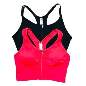 Velocity Sports Bras | set of 2 | Front Zippers | size XL